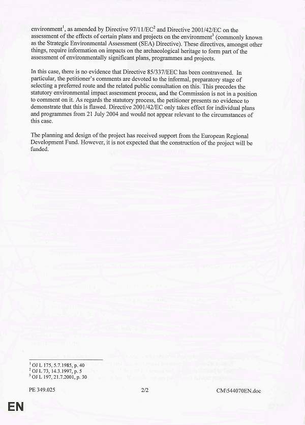 "NOTICE TO MEMBERS" dated October 21st 2004 (page 2 of 2)